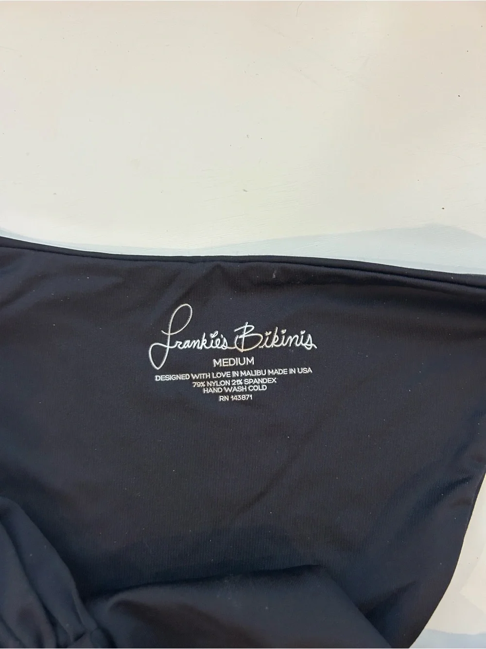 Frankie's bikinis bottoms black size medium